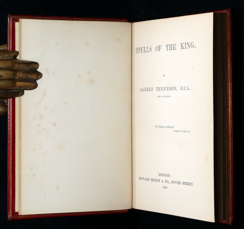 1859 Rare 1stED bound by Nutt - Idylls of the King Arthur by Alfred Tennyson