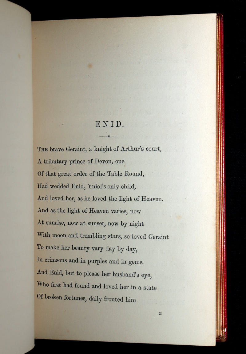 1859 Rare 1stED bound by Nutt - Idylls of the King Arthur by Alfred Tennyson