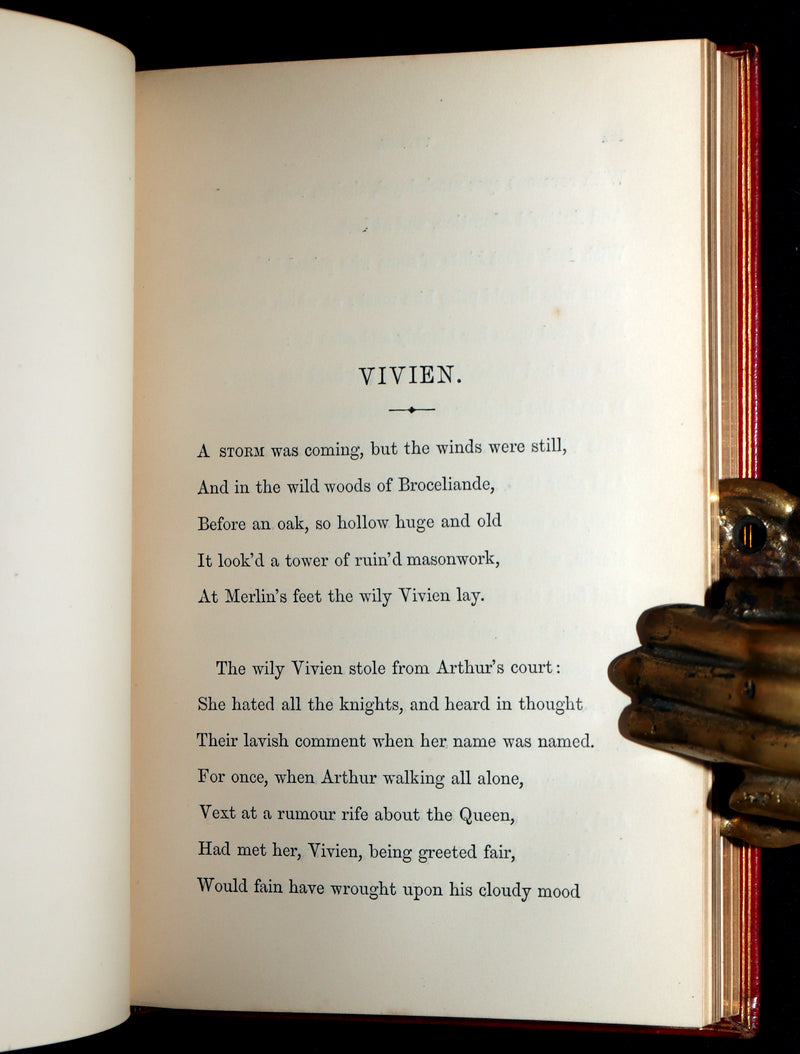 1859 Rare 1stED bound by Nutt - Idylls of the King Arthur by Alfred Tennyson