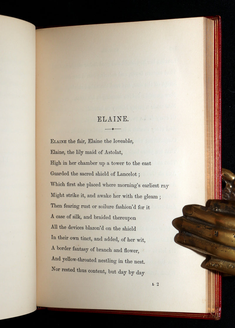 1859 Rare 1stED bound by Nutt - Idylls of the King Arthur by Alfred Tennyson