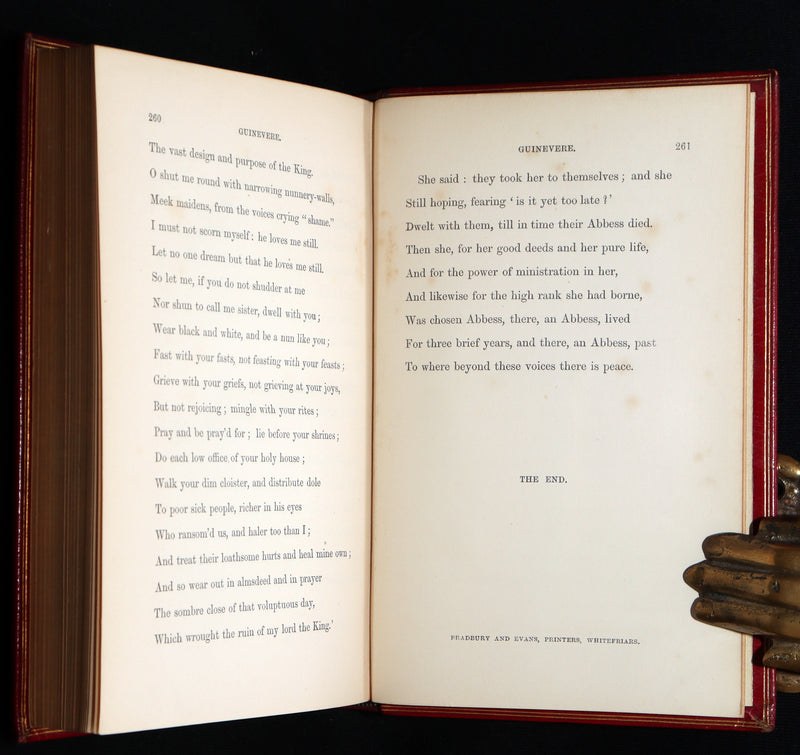 1859 Rare 1stED bound by Nutt - Idylls of the King Arthur by Alfred Tennyson