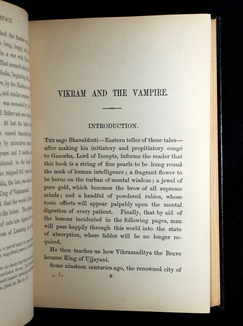 1870 Rare First Edition - Vikram and the Vampire; or, Tales of Hindu Devilry