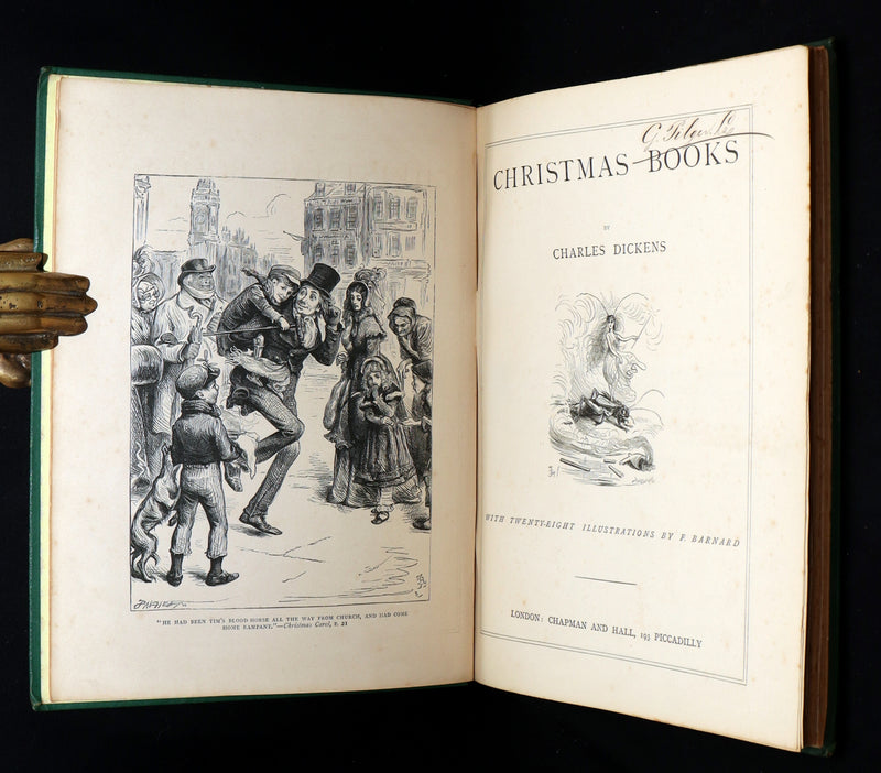 1876 Rare Book - Christmas Books (A Christmas Carol, etc.) by Charles Dickens