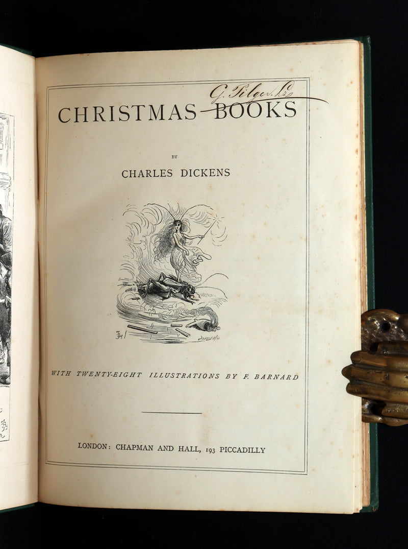 1876 Rare Book - Christmas Books (A Christmas Carol, etc.) by Charles Dickens