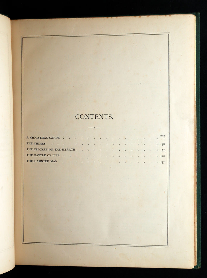 1876 Rare Book - Christmas Books (A Christmas Carol, etc.) by Charles Dickens