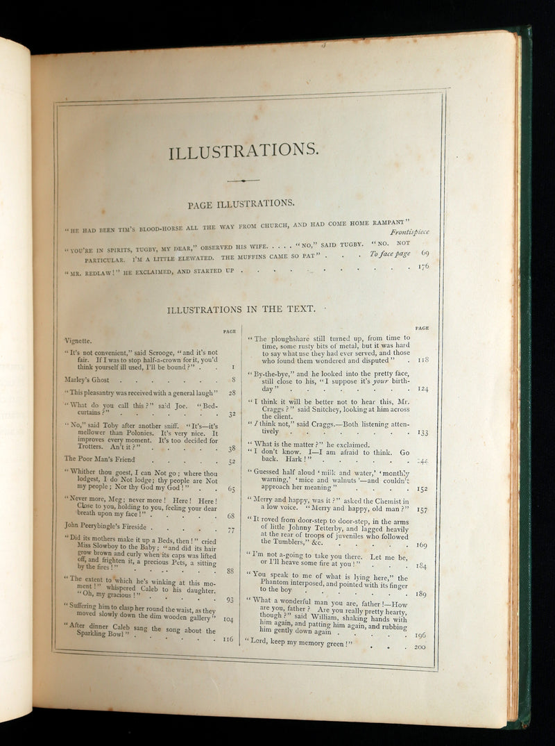 1876 Rare Book - Christmas Books (A Christmas Carol, etc.) by Charles Dickens