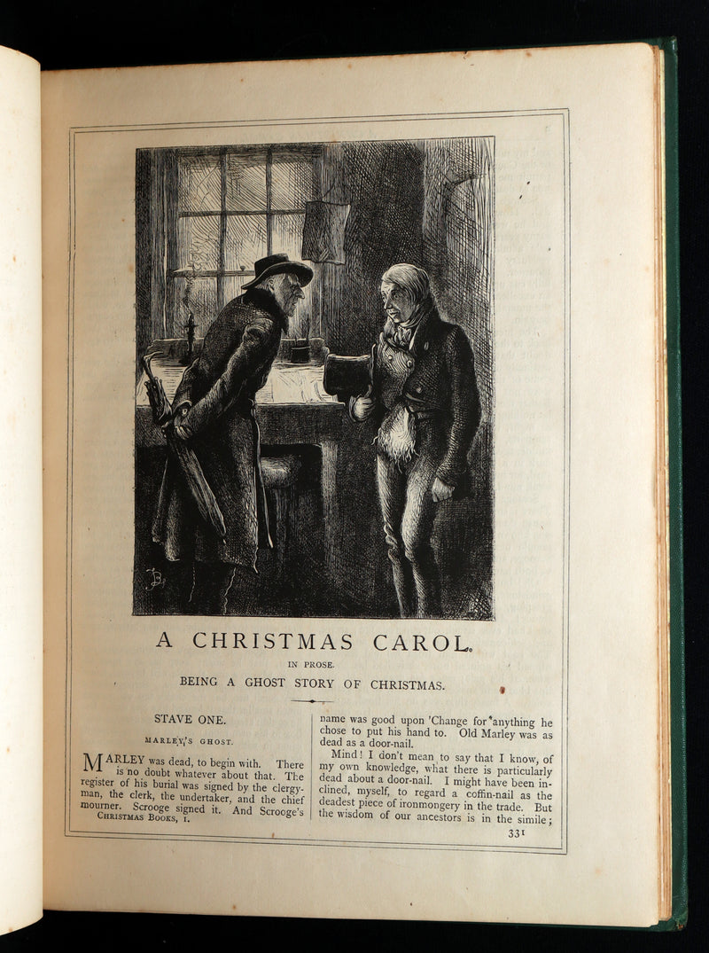 1876 Rare Book - Christmas Books (A Christmas Carol, etc.) by Charles Dickens
