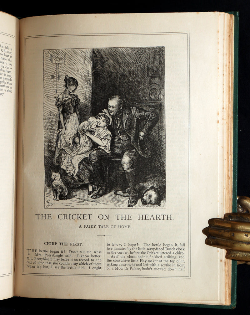 1876 Rare Book - Christmas Books (A Christmas Carol, etc.) by Charles Dickens