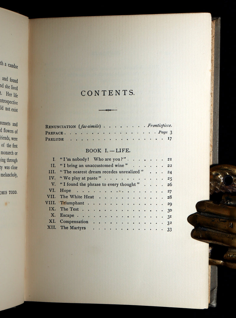 1893 Rare Book - Poems. Second Series. By Emily Dickinson