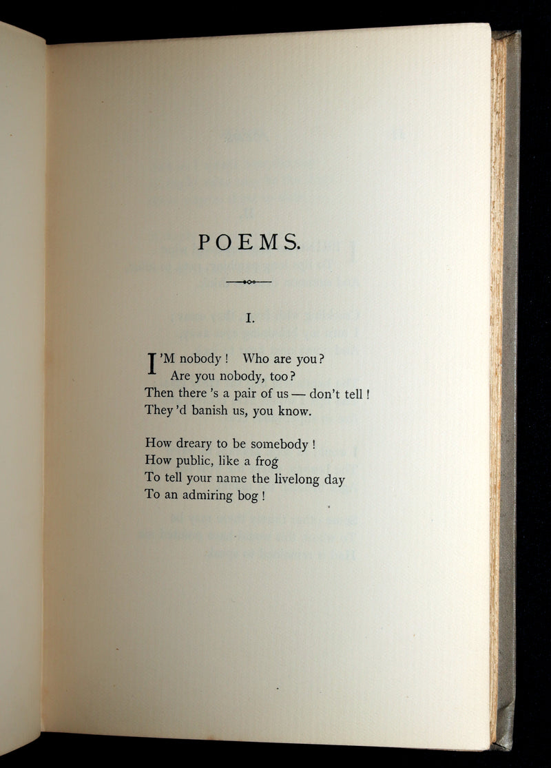 1893 Rare Book - Poems. Second Series. By Emily Dickinson