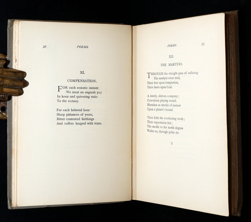 1893 Rare Book - Poems. Second Series. By Emily Dickinson