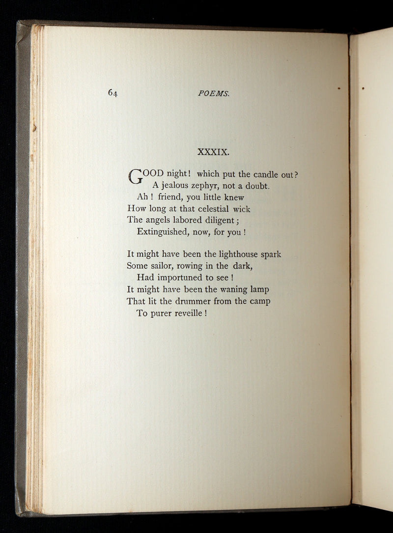 1893 Rare Book - Poems. Second Series. By Emily Dickinson