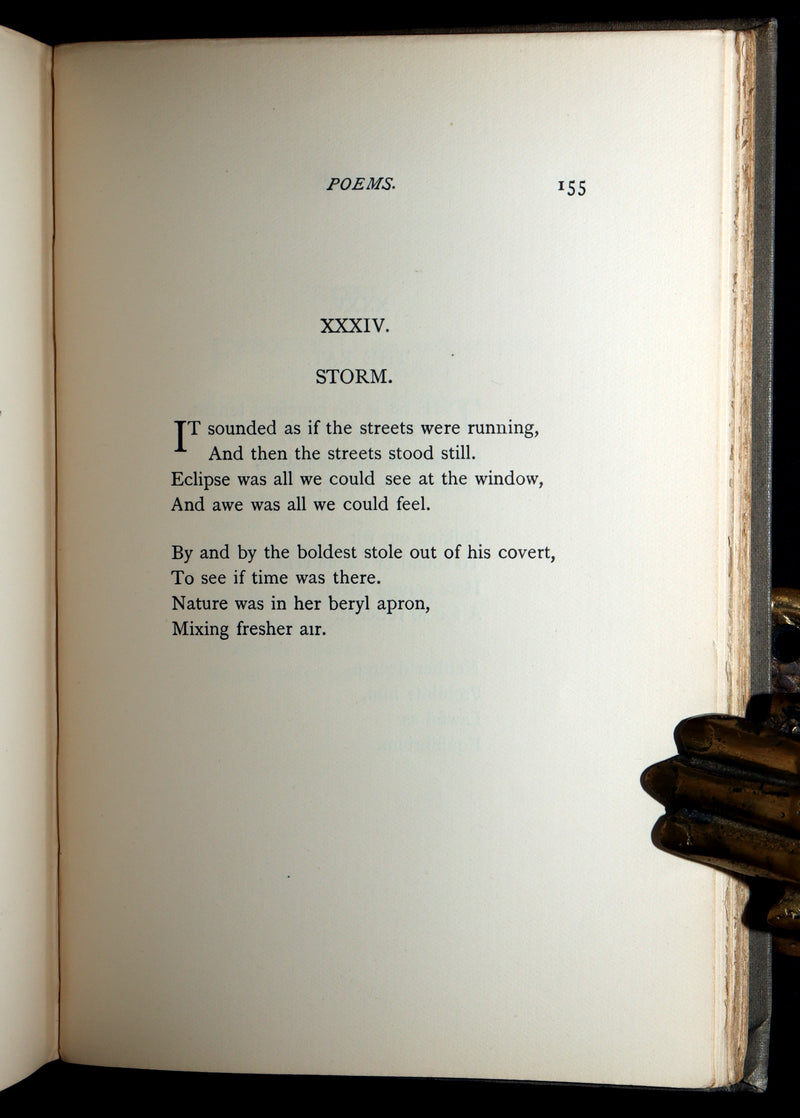 1893 Rare Book - Poems. Second Series. By Emily Dickinson