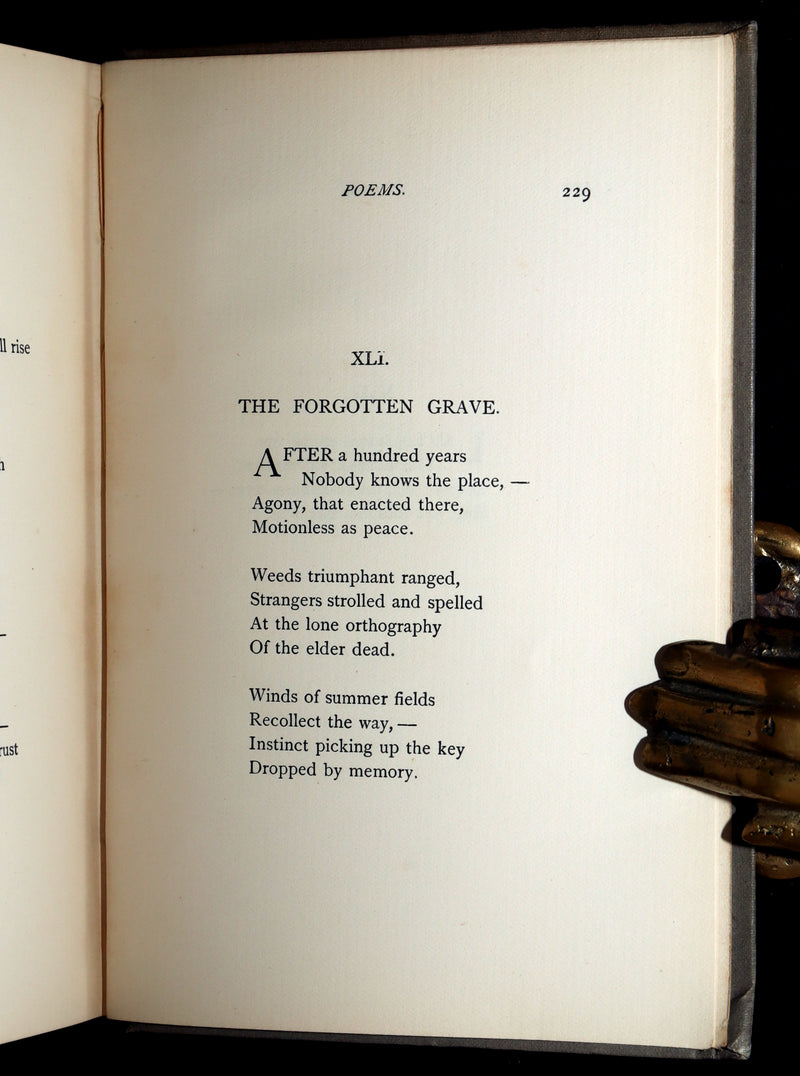 1893 Rare Book - Poems. Second Series. By Emily Dickinson