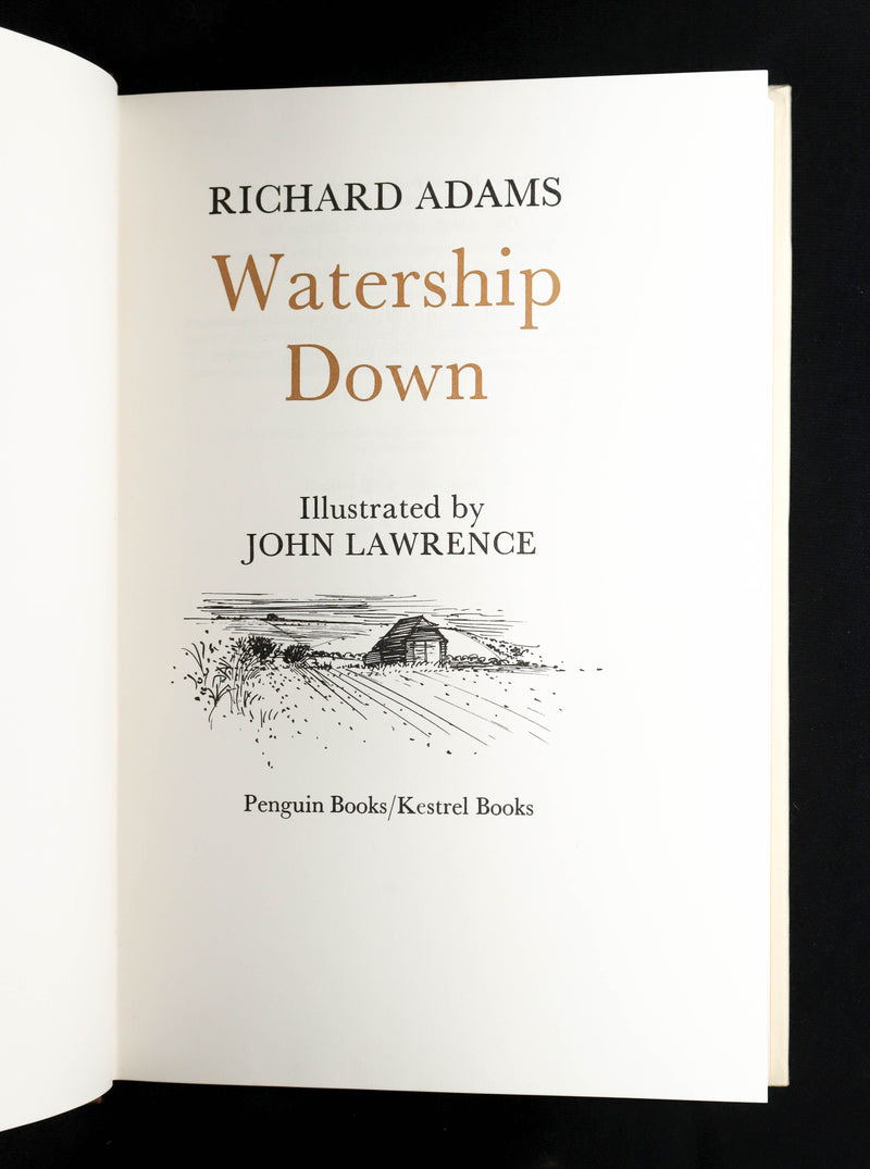 1976 Rare First Illustrated Edition - Watership Down Signed by John Lawrence