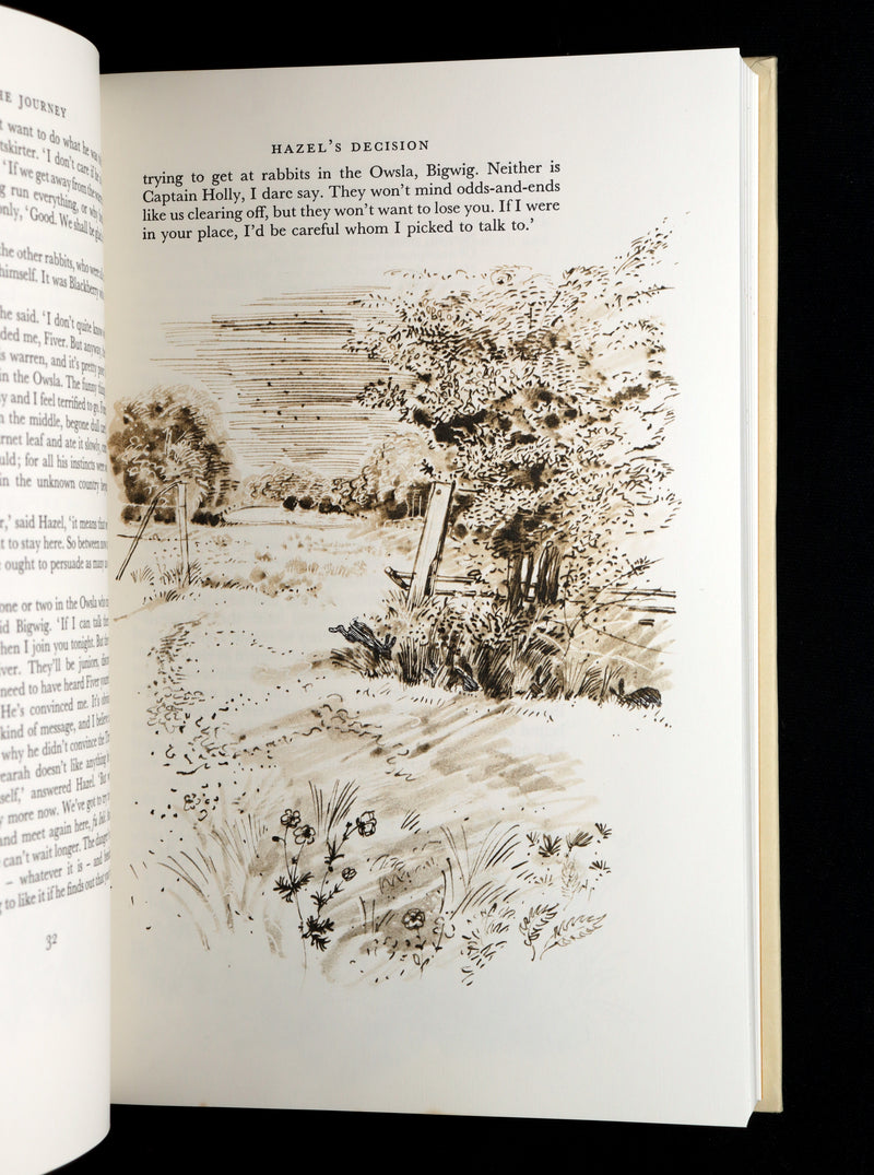 1976 Rare First Illustrated Edition - Watership Down Signed by John Lawrence