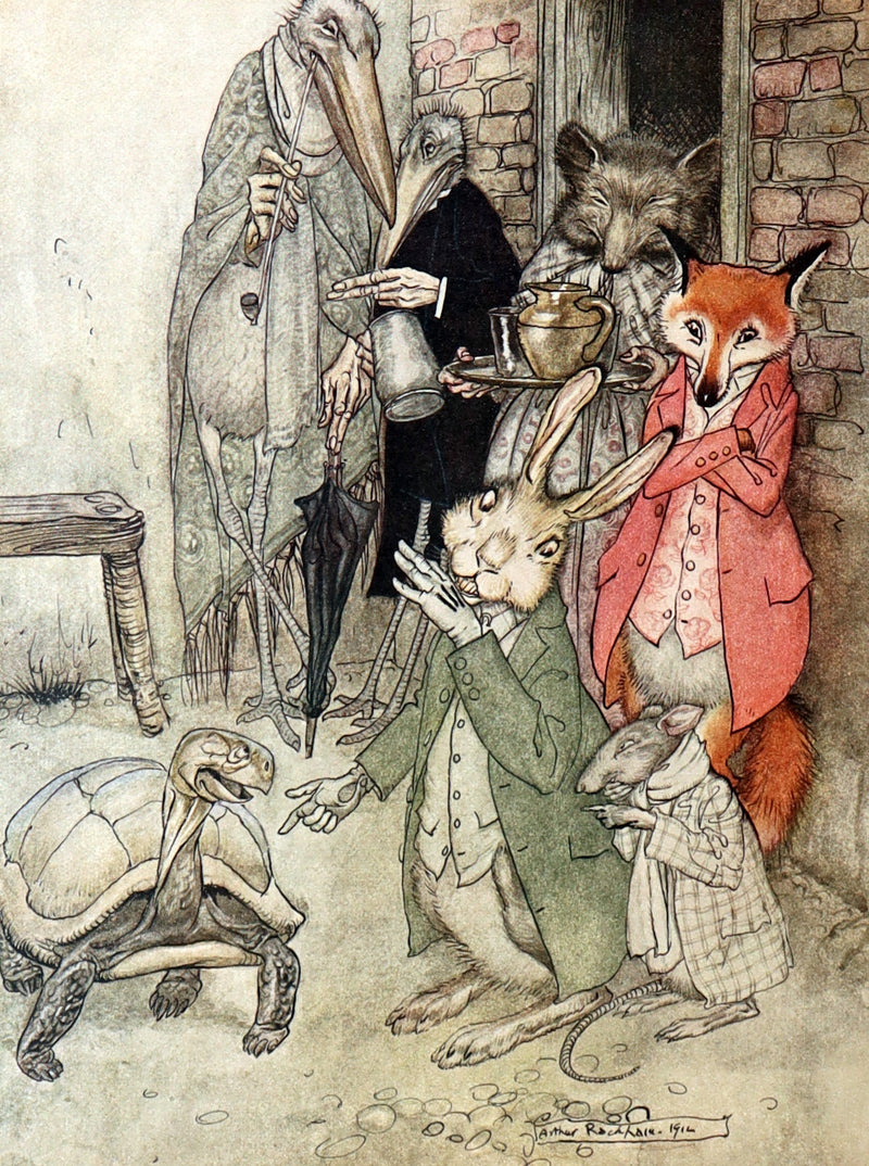 1912 Rare First Signed Edition #1004 - Æsop Fables Illustrated by Arthur Rackham