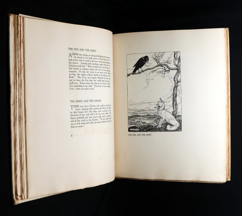 1912 Rare First Signed Edition #1004 - Æsop Fables Illustrated by Arthur Rackham