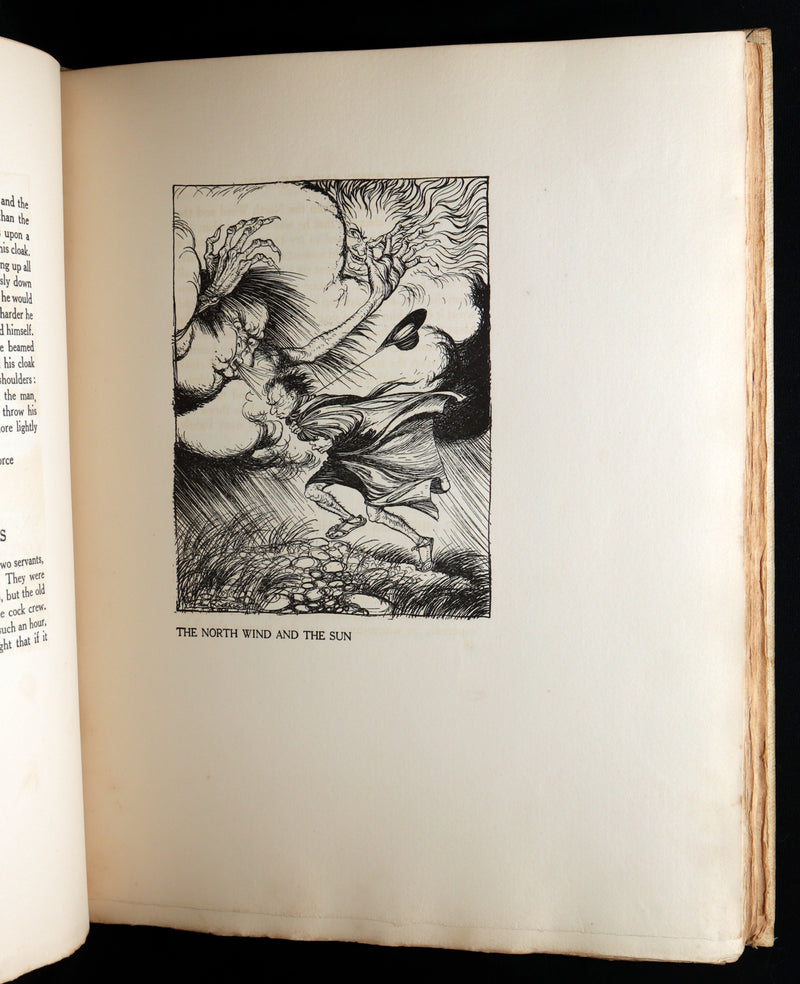 1912 Rare First Signed Edition #1004 - Æsop Fables Illustrated by Arthur Rackham