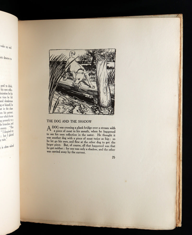 1912 Rare First Signed Edition #1004 - Æsop Fables Illustrated by Arthur Rackham