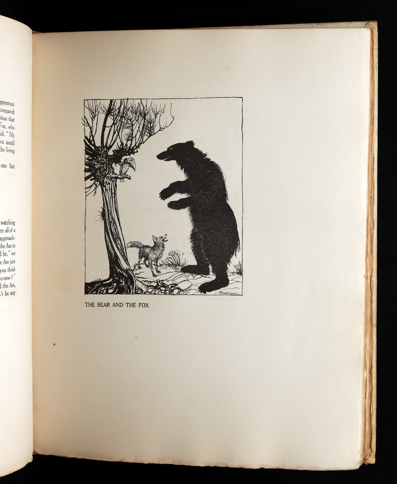 1912 Rare First Signed Edition #1004 - Æsop Fables Illustrated by Arthur Rackham