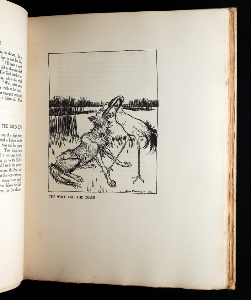1912 Rare First Signed Edition #1004 - Æsop Fables Illustrated by Arthur Rackham