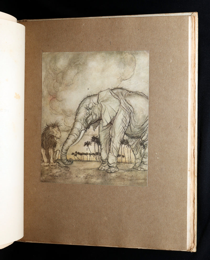 1912 Rare First Signed Edition #1004 - Æsop Fables Illustrated by Arthur Rackham