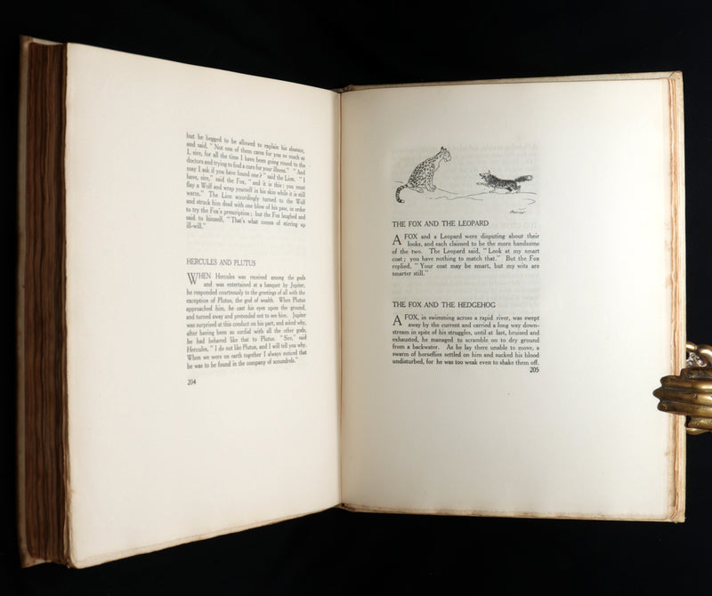 1912 Rare First Signed Edition #1004 - Æsop Fables Illustrated by Arthur Rackham