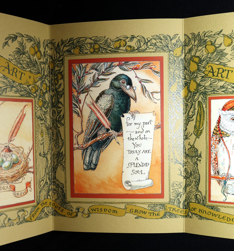2018 Scarce Triptych - Splendid Crow Field Guide to Decent Humans by van Sandwyk