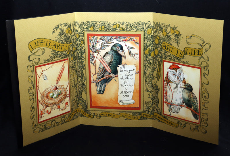 2018 Scarce Triptych - Splendid Crow Field Guide to Decent Humans by van Sandwyk