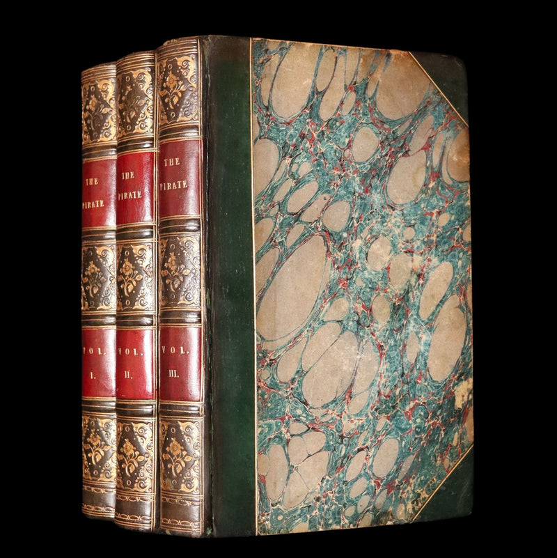 1822 Rare First Edition Book set - The Pirate by Sir Walter Scott