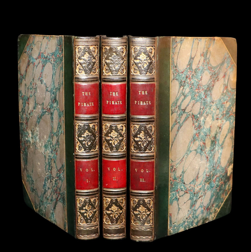 1822 Rare First Edition Book set - The Pirate by Sir Walter Scott
