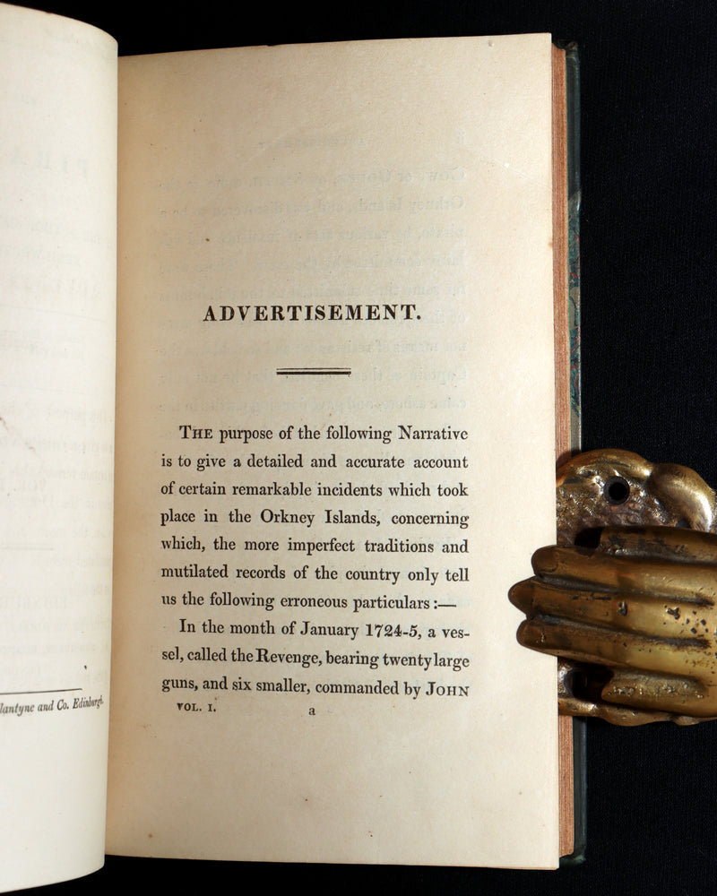 1822 Rare First Edition Book set - The Pirate by Sir Walter Scott