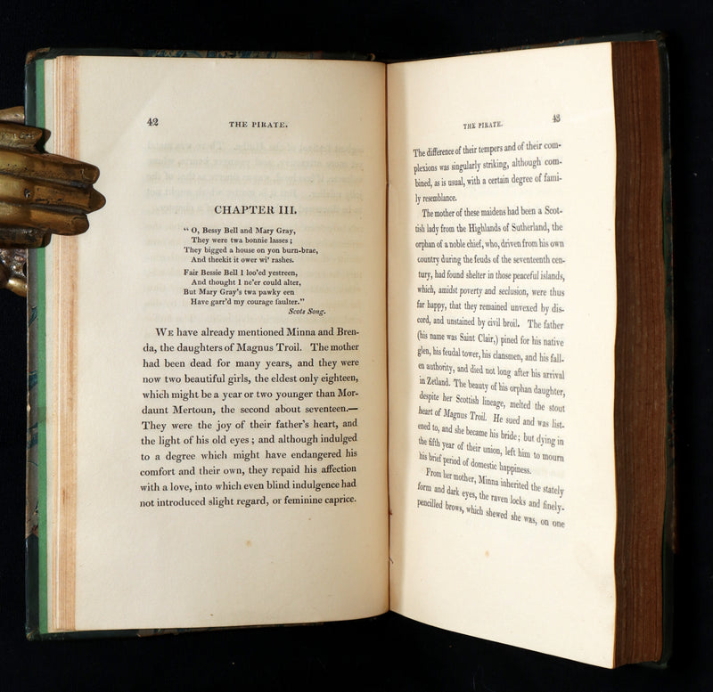 1822 Rare First Edition Book set - The Pirate by Sir Walter Scott