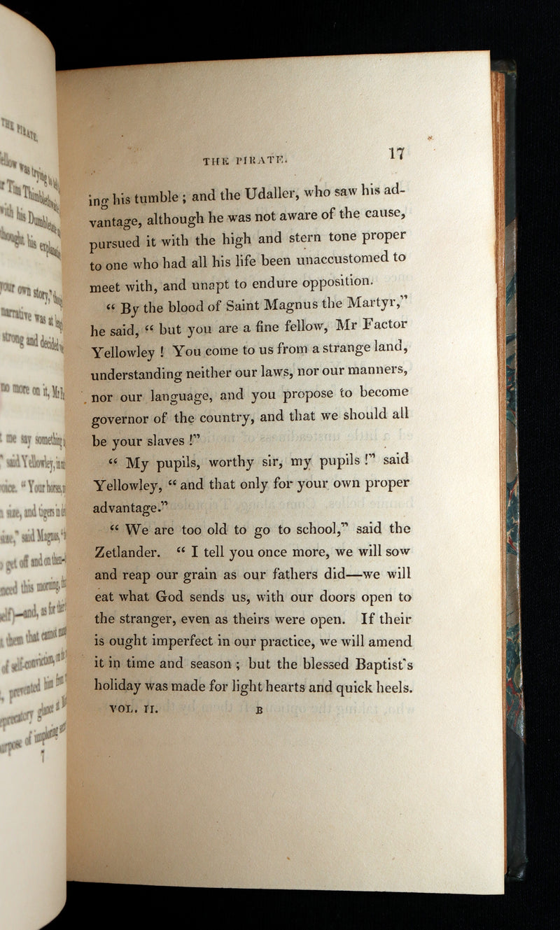 1822 Rare First Edition Book set - The Pirate by Sir Walter Scott