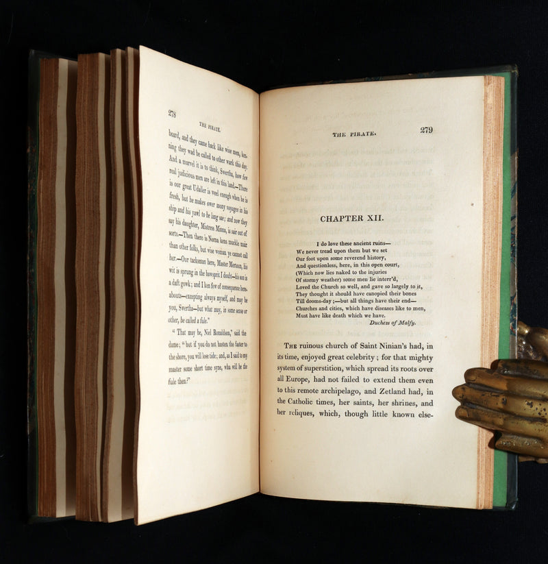 1822 Rare First Edition Book set - The Pirate by Sir Walter Scott