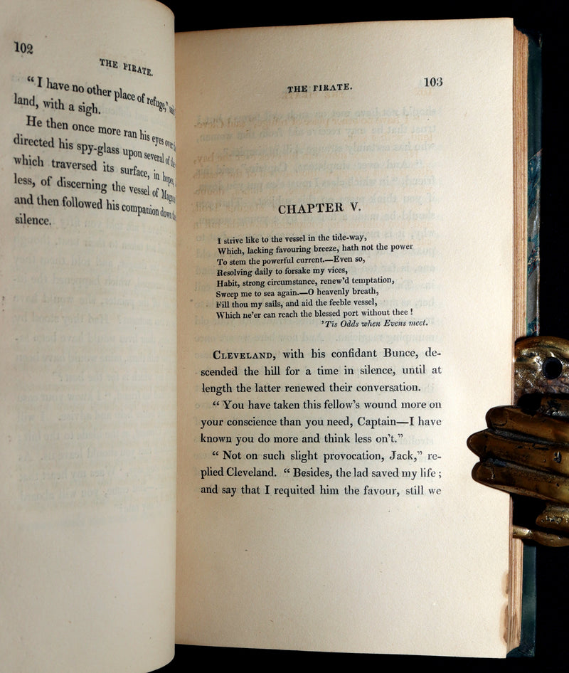 1822 Rare First Edition Book set - The Pirate by Sir Walter Scott