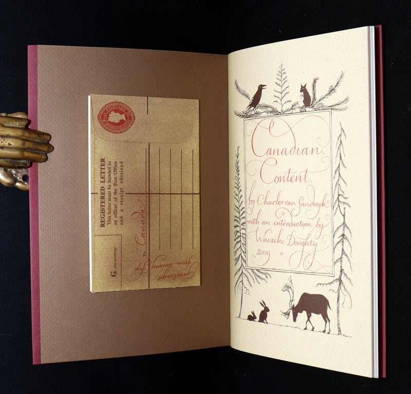 2009 Rare Signed Book - Canadian Content illustrated by Charles van Sandwyk