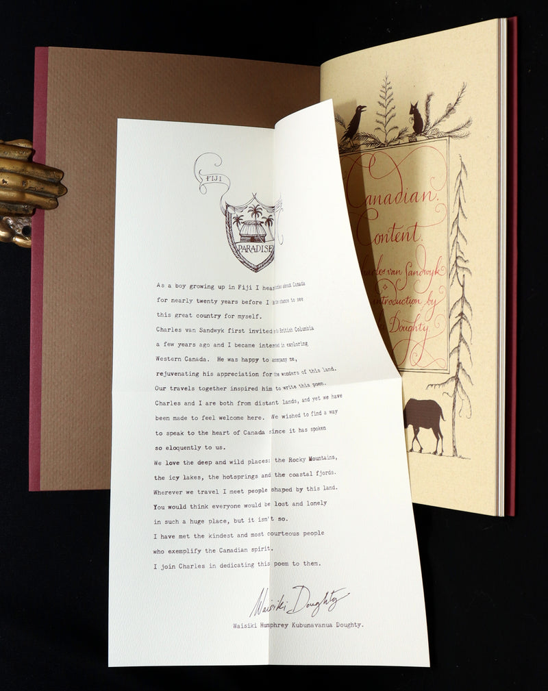 2009 Rare Signed Book - Canadian Content illustrated by Charles van Sandwyk