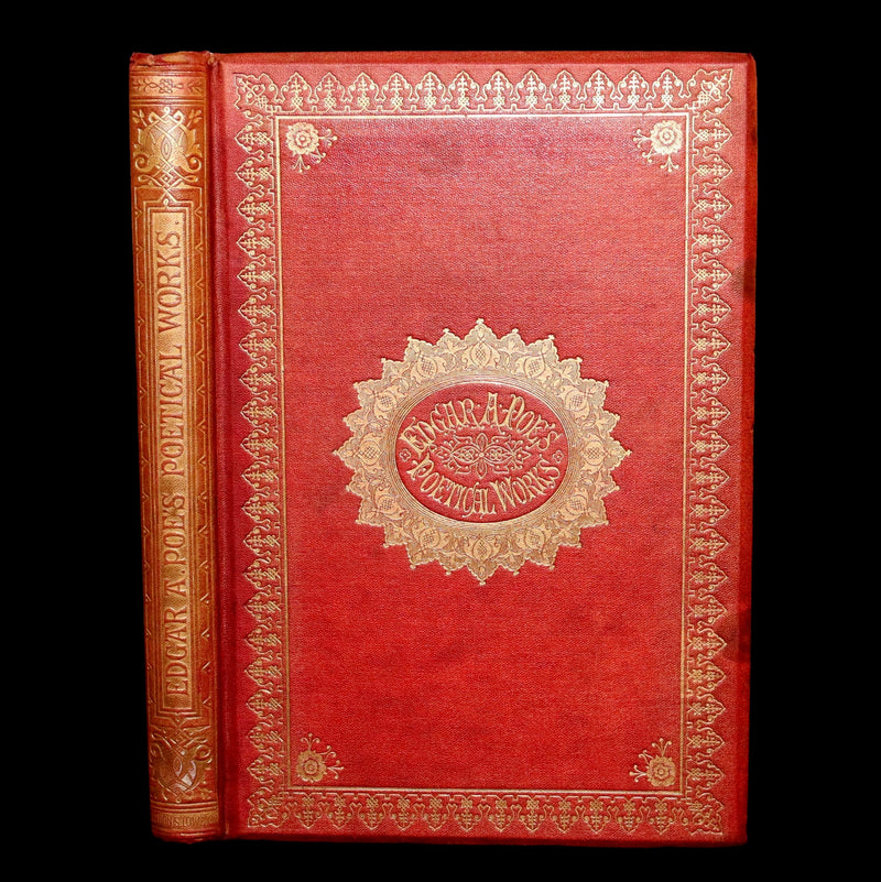 1866 Rare Book - The Poetical Works of Edgar Allan Poe, with Original Memoir