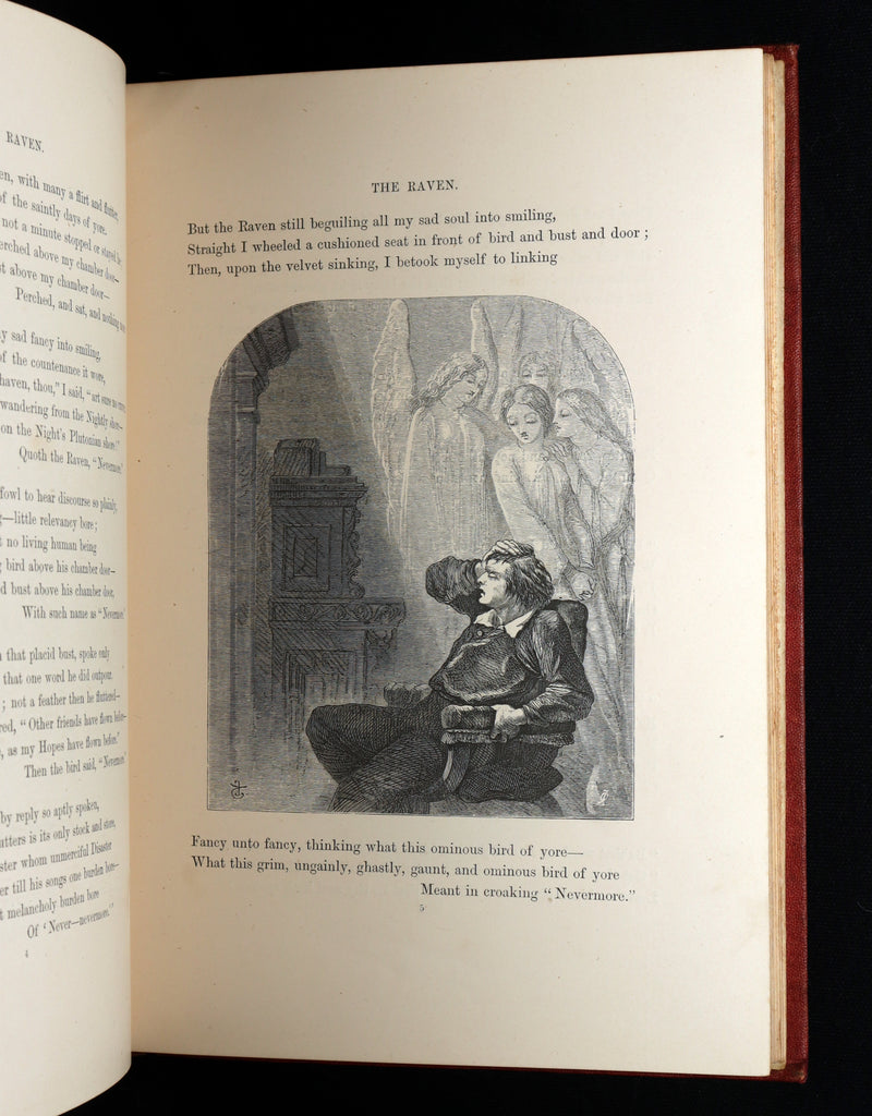 1866 Rare Book - The Poetical Works of Edgar Allan Poe, with Original Memoir