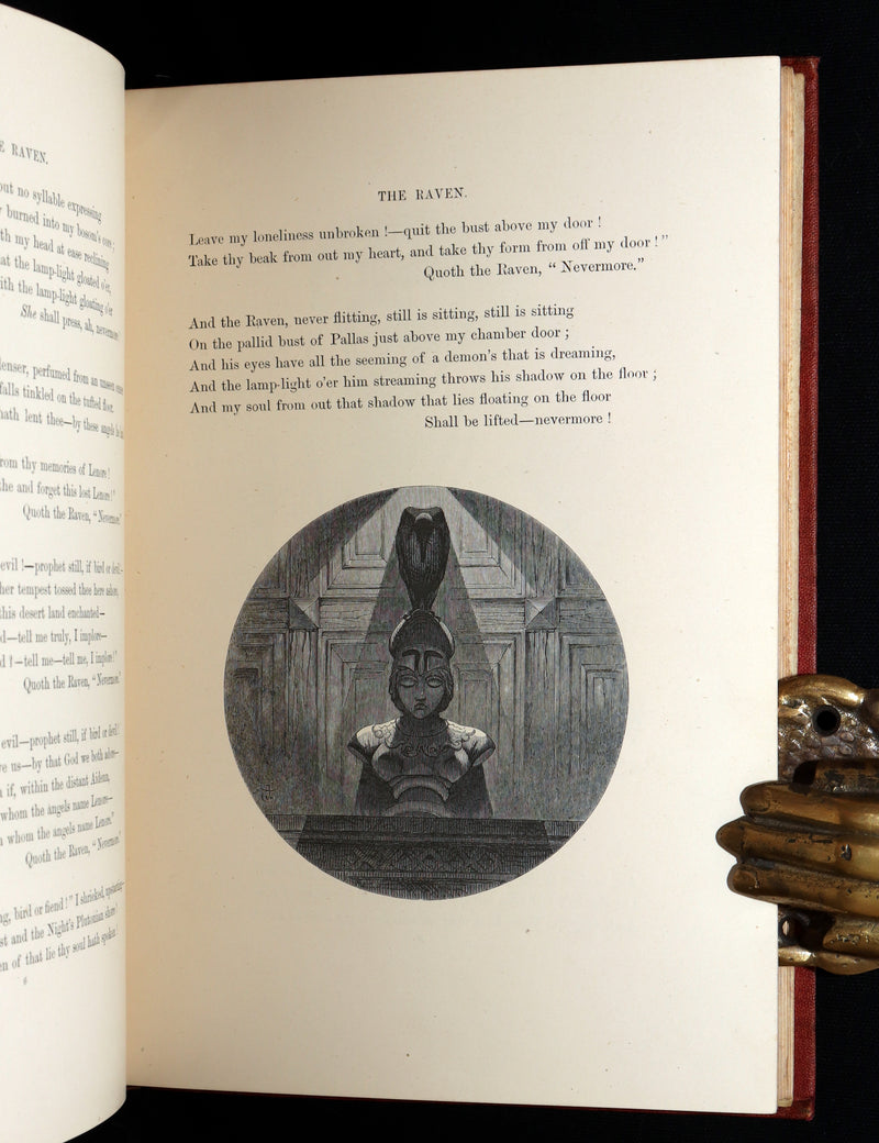 1866 Rare Book - The Poetical Works of Edgar Allan Poe, with Original Memoir