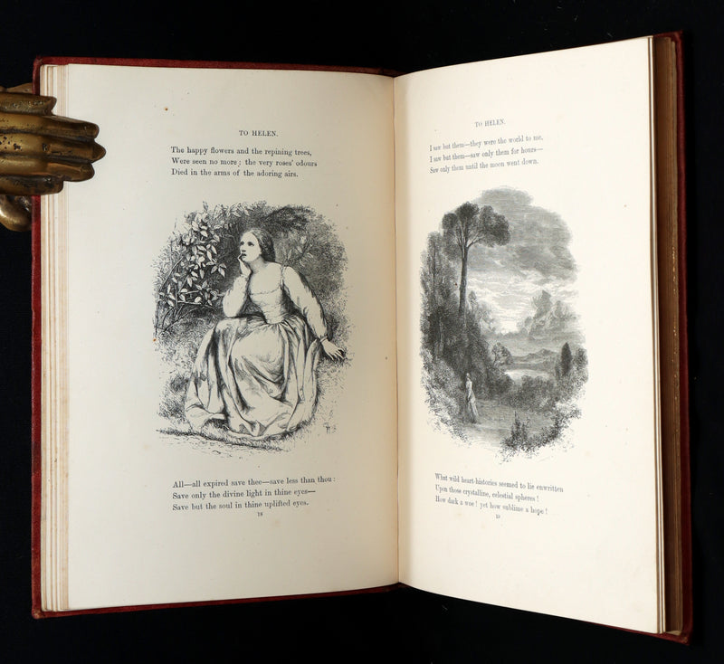 1866 Rare Book - The Poetical Works of Edgar Allan Poe, with Original Memoir