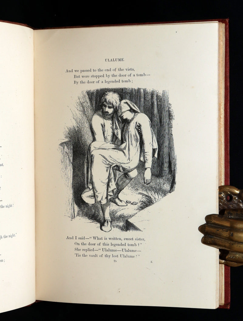 1866 Rare Book - The Poetical Works of Edgar Allan Poe, with Original Memoir