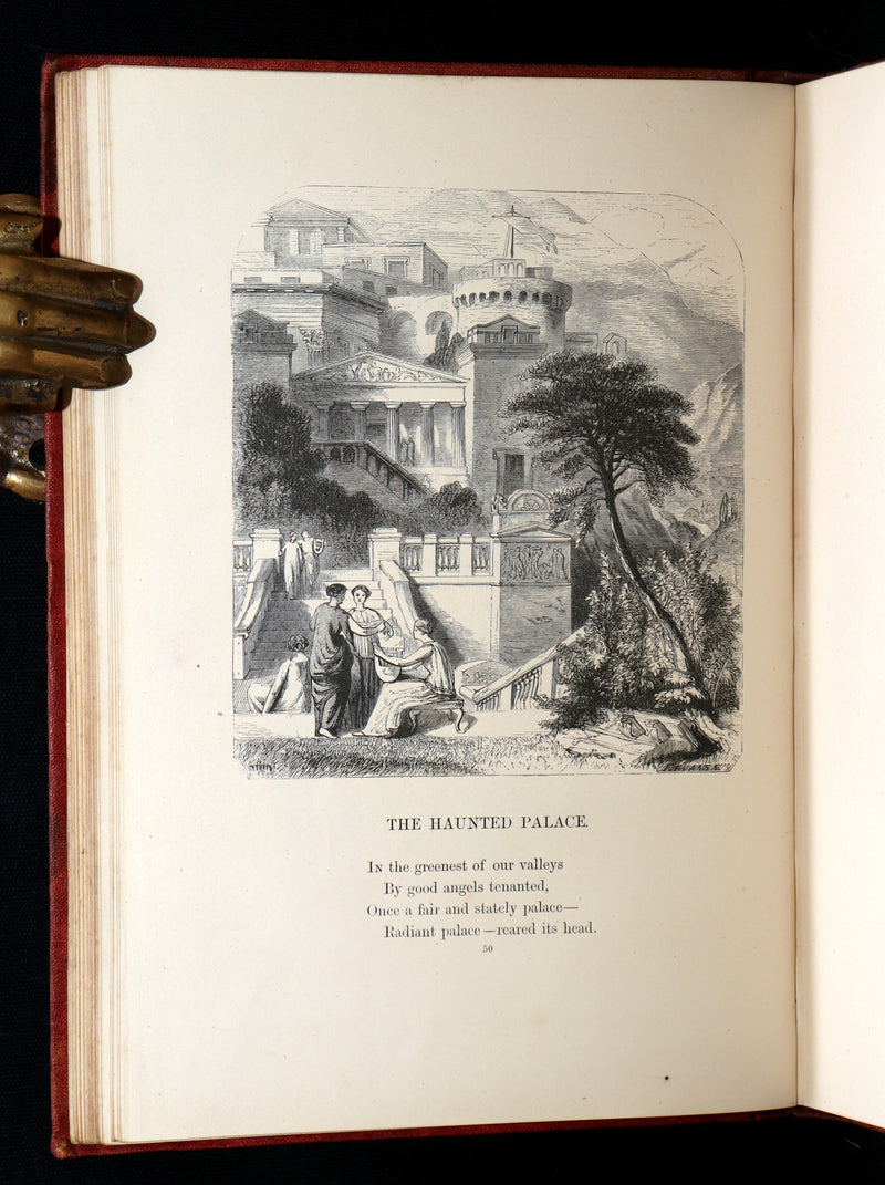 1866 Rare Book - The Poetical Works of Edgar Allan Poe, with Original Memoir