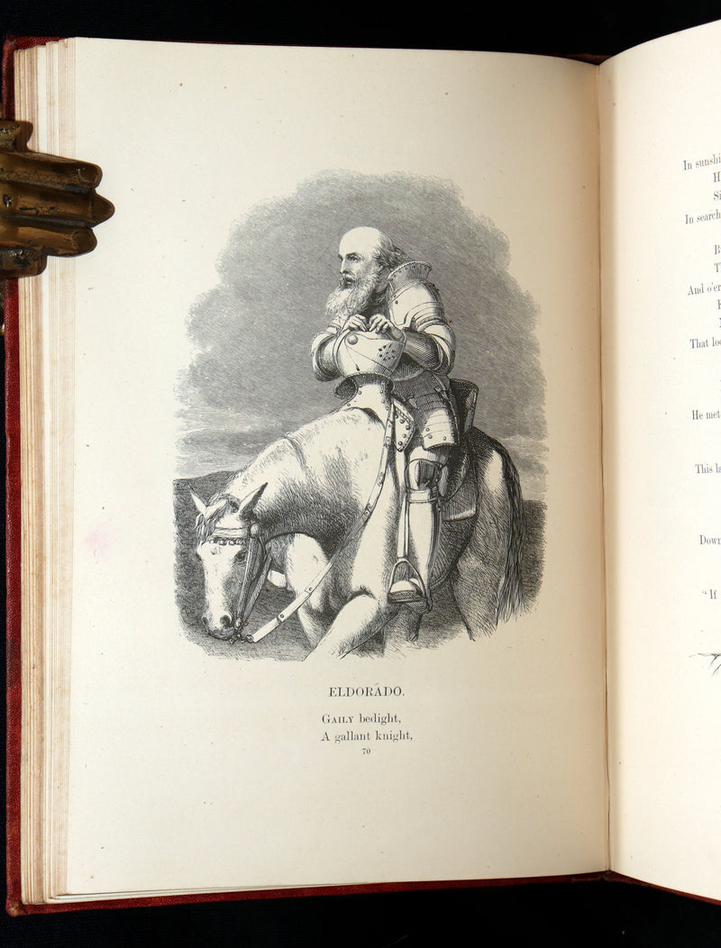 1866 Rare Book - The Poetical Works of Edgar Allan Poe, with Original Memoir