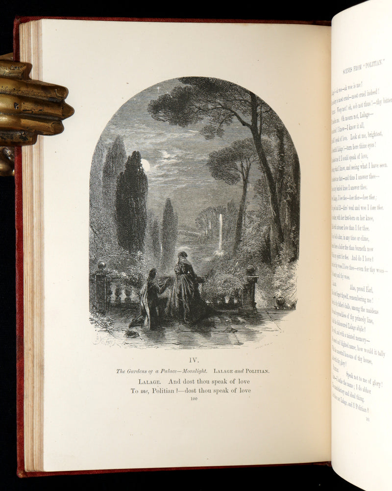 1866 Rare Book - The Poetical Works of Edgar Allan Poe, with Original Memoir