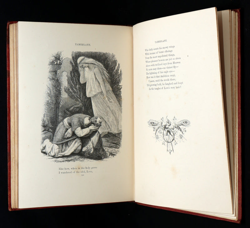 1866 Rare Book - The Poetical Works of Edgar Allan Poe, with Original Memoir