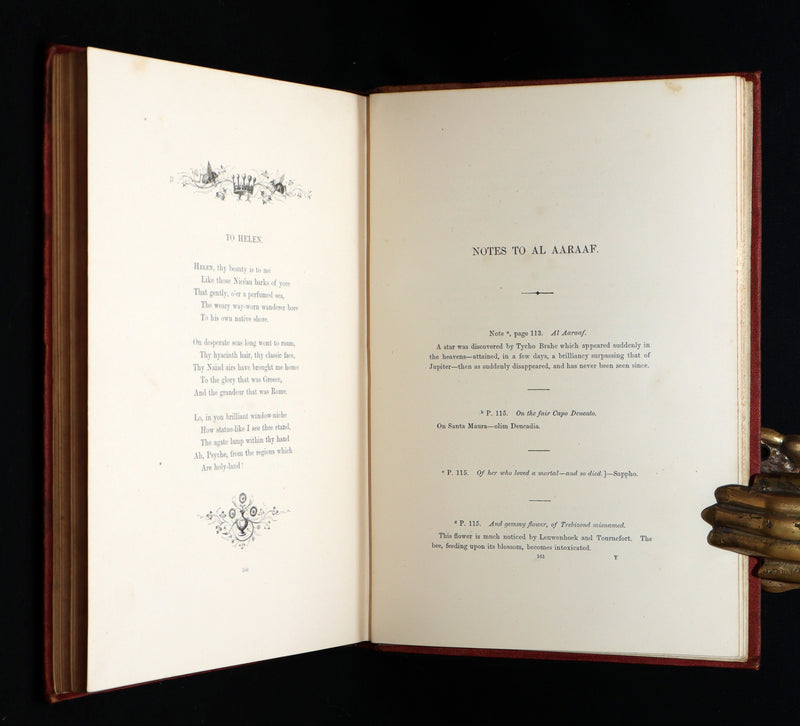 1866 Rare Book - The Poetical Works of Edgar Allan Poe, with Original Memoir