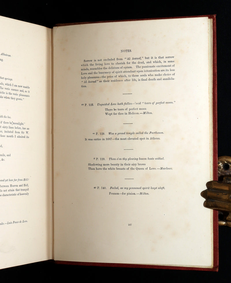 1866 Rare Book - The Poetical Works of Edgar Allan Poe, with Original Memoir